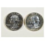 1951 & 52 WASHINGTON QUARTERS CH PROOF 1951 & 52 WASHINGTON QUARTERS CH PROOF