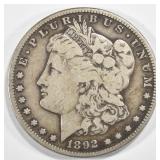 1892-S MORGAN DOLLAR VG/FINE