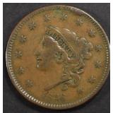 1836 LARGE CENT  VF