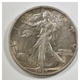 1917-S REV WALKING LIBERTY HALF BU