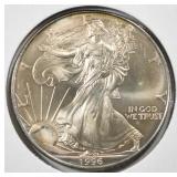 1996 AMERICAN SILVER EAGLE BU