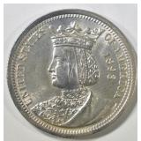 1893 ISSABELLA QUARTER GEM BU