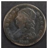 1838 BUST QUARTER  FINE