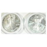 1991,98 AMERICAN SILVER EAGLES 1991,98 AMERICAN SILVER EAGLES