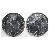 (2) 2022 BRITANNIA 1OZ .999 SILVER ROUND