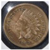 1863 INDIAN HEAD CENT XF