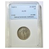 1918/7-S STANDING LIBERTY QUARTER NNC AU 1918/7-S STANDING LIBERTY QUARTER NNC AU