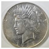 1927-D PEACE DOLLAR  AU/BU