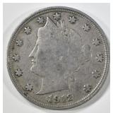 1912-S LIBERTY NICKEL FINE+