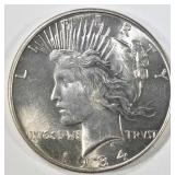 1934 PEACE DOLLAR CH BU 1934 PEACE DOLLAR CH BU