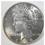 1934 PEACE DOLLAR CH BU