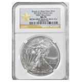 2013 W AMERICAN SILVER EAGLE FR NGC MS 70 2013 W AMERICAN SILVER EAGLE FR NGC MS 70