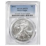 2014 AMERICAN SILVER EAGLE PCGS MS 70 2014 AMERICAN SILVER EAGLE PCGS MS 70