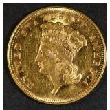 1878 $3 GOLD BU