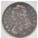 1819/8 CAPPED BUST HALF DOLLAR CH AU