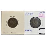 1734,36 NETHERLANDS EAST INDIA COINS 1734,36 NETHERLANDS EAST INDIA COINS