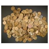 500 MIXED DATE WHEAT CENTS 500 MIXED DATE WHEAT CENTS