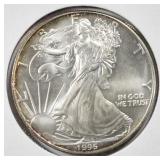 1995 AMERICAN SILVER EAGLE BU 1995 AMERICAN SILVER EAGLE BU