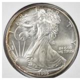 1995 AMERICAN SILVER EAGLE BU