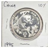 1995 ONE OUNCE .999 SILVER CHINESE PANDAS 1995 ONE OUNCE .999 SILVER CHINESE PANDAS
