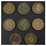 (8) 1862 INDIAN HEAD CENTS CIR (8) 1862 INDIAN HEAD CENTS CIR