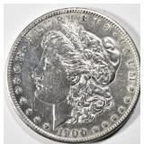 1900-S MORGAN DOLLAR AU/BU