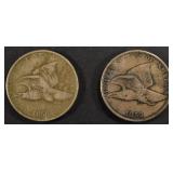 1857 & 1858 FLYING EAGLE CENTS FINE 1857 & 1858 FLYING EAGLE CENTS FINE