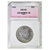 1909 BARBER HALF DOLLAR, GEM BU 1909 BARBER HALF DOLLAR, GEM BU
