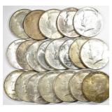 $10 FACE VALUE CIRC 90% SILVER KENNEDY HALVES $10 FACE VALUE CIRC 90% SILVER KENNEDY HALVES