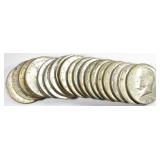 20-CIRC 40% SILVER KENNEDY HALF DOLLARS 20-CIRC 40% SILVER KENNEDY HALF DOLLARS