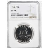 1960 FRANKLIN HALF DOLLAR NGC PF-68 1960 FRANKLIN HALF DOLLAR NGC PF-68