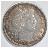1899 BARBER HALF DOLLAR CH AU 1899 BARBER HALF DOLLAR CH AU