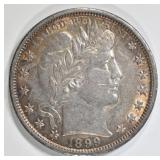 1899 BARBER HALF DOLLAR CH AU