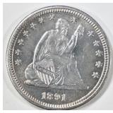 1891-S SEATED LIBERTY QUARTER CH/GEM BU