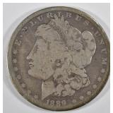 1889-CC MORGAN DOLLAR, VG 1889-CC MORGAN DOLLAR, VG