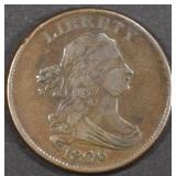 1806 DRAPED BUST HALF CENT XF 1806 DRAPED BUST HALF CENT XF