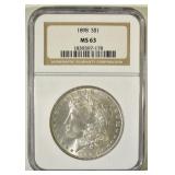 1898 MORGAN DOLLAR NGC MS-63 1898 MORGAN DOLLAR NGC MS-63