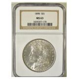 1898 MORGAN DOLLAR NGC MS-63