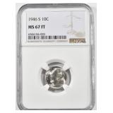 1946S ROOSEVELT DIME NGC MS 67FT 1946S ROOSEVELT DIME NGC MS 67FT