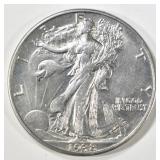 1938-D WALKING LIBERTY HALF CH AU