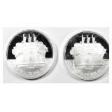 (2) 2022 CREATURE STIRRING 1OZ .999 SILVER ROUND (2) 2022 CREATURE STIRRING 1OZ .999 SILVER ROUND