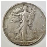 1928-S WALKING LIBERTY HALF XF 1928-S WALKING LIBERTY HALF XF