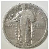 1927-S STANDING LIBERTY QUARTER GOOD