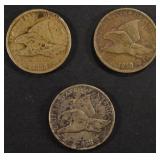 3 1858 FLYING EAGLE CENTS SOME PROBLEMS 3 1858 FLYING EAGLE CENTS SOME PROBLEMS