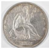 1858-O SEATED LIBERTY HALF DOLLAR CH AU 1858-O SEATED LIBERTY HALF DOLLAR CH AU