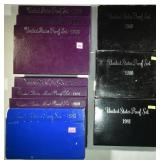 80-89 US PROOF SETS 80-89 US PROOF SETS