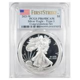2021- W AMERICAN SILVER EAGLE T1 PCGS PR69DCAM 2021- W AMERICAN SILVER EAGLE T1 PCGS PR69DCAM