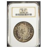 1883 MORGAN DOLLAR NGC MS64 1883 MORGAN DOLLAR NGC MS64