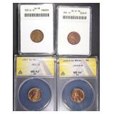 COLLECTORS LOT GRADED LINCOLN CENTS