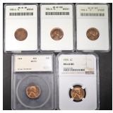 COLLECTORS LOT GRADED LINCOLN CENTS